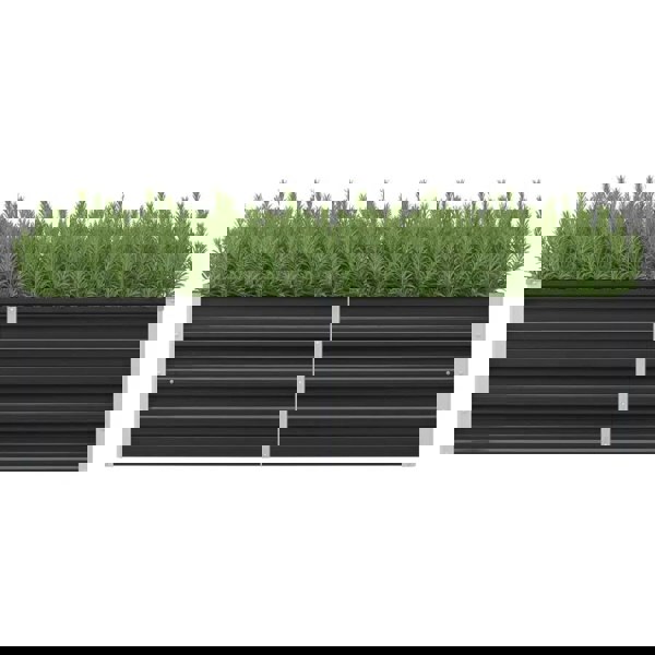 Berkfield Garden Raised Bed Anthracite 160x40x45 cm Galvanised Steel