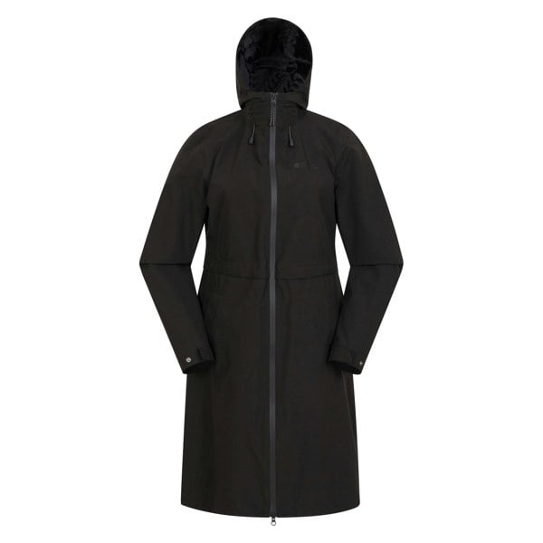 Mountain Warehouse Womens/Ladies Hilltop Extra Long Waterproof Jacket - Black