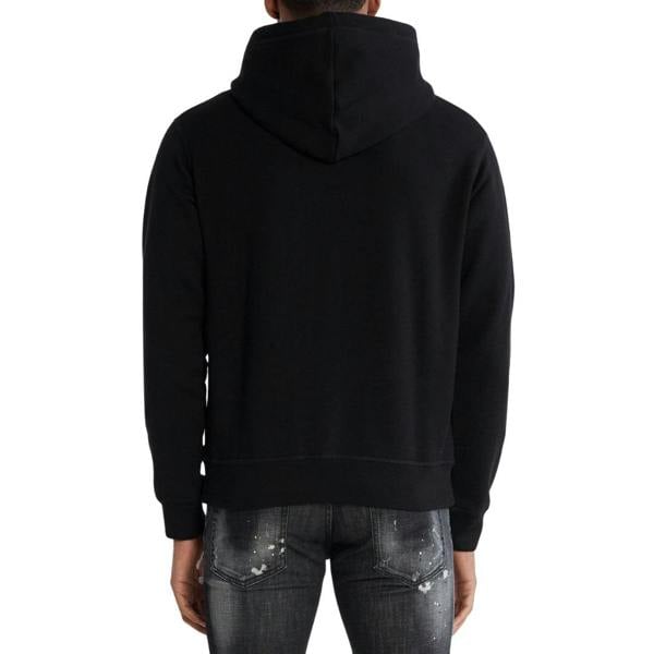 DSQUARED2 Icon Scribble Logo Cool Fit Black Hoodie M