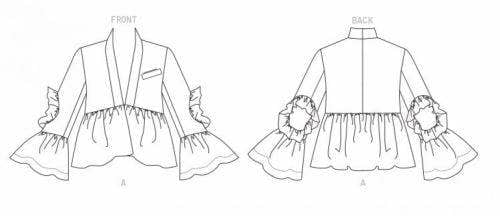 Vogue Sewing Pattern 1710, Jackets for Women, B5 (8-10-12-14-16) - Intermediate