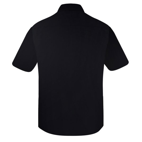 Duke Mens D555 Aeron Easy-Iron Kingsize Short-Sleeved Shirt - Black