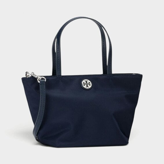 Tory Burch Nylon Mini Tote Tory Navy