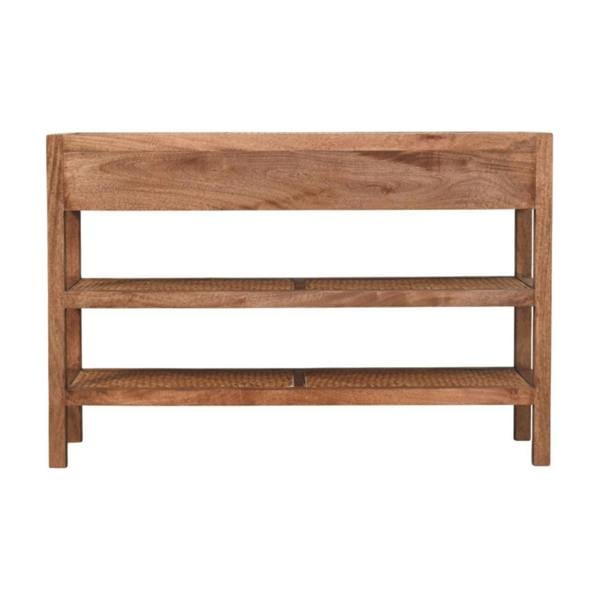 Artisan Furniture Solid mango wood Saffron Rattan Console