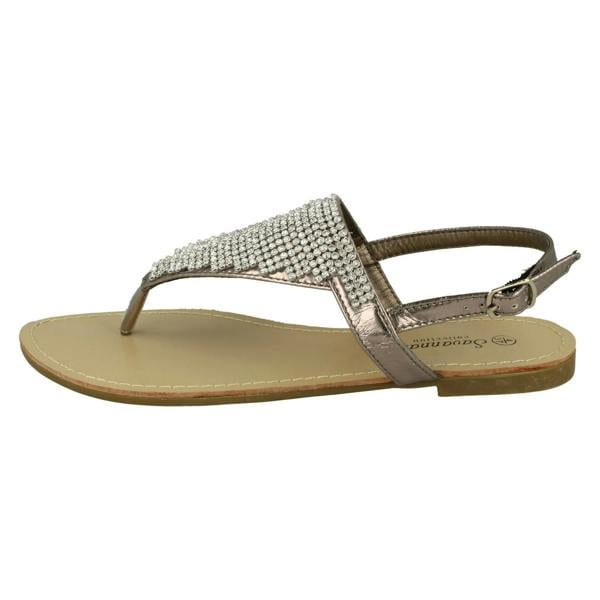 Savannah Ladies Savannah Toe Post Diamante Sandals