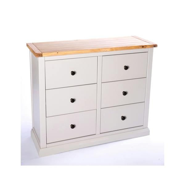 Cabinet Bits Loreo 6 Drawer Chest of Drawers Brass Knob