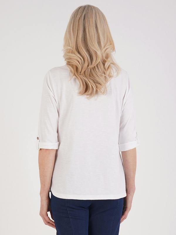 TIGI Dori Embroidery Jersey Top