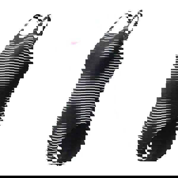 Black and white printed Medalist swimsuit with red Speedo logo