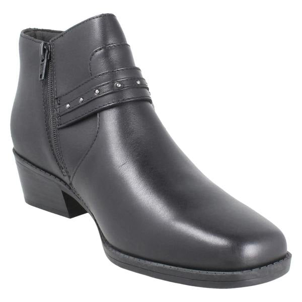 Clarks Ladies Clarks Block Heel Ankle Boots Danyelle Wish