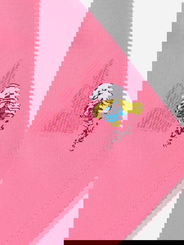 Emporio Armani Girls Smurfette Logo Shorts in Pink