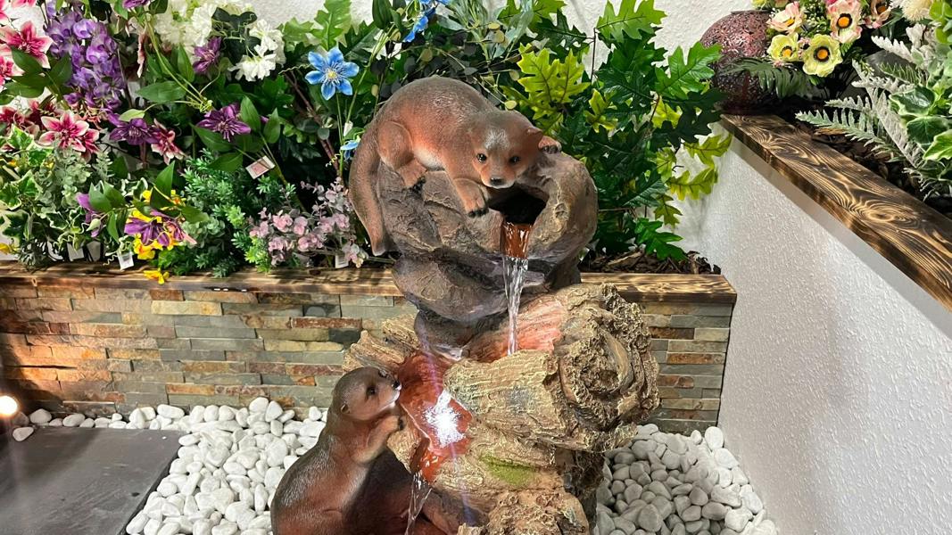 Tranquillity Water Features Curious Otters Animal Animal Fountain Water Feature