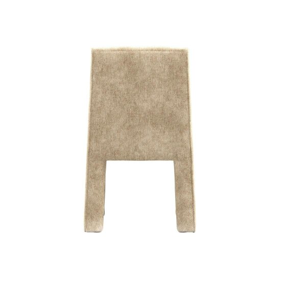 Wyld Haus Midleton Retro Upholstered Honey Chenille Ribbed Dining Chair