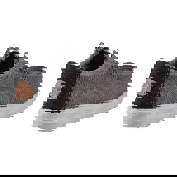 HEYDUDE Wally Workwear Polyester Blend Men's Granite Grey/Black Moccasins Shoes