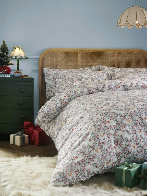 Cath Kidston Polar Ditsy Ice Blue Duvet Cover Set