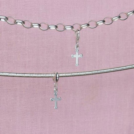 Sterling Silver Cross Charm - MYLEE London