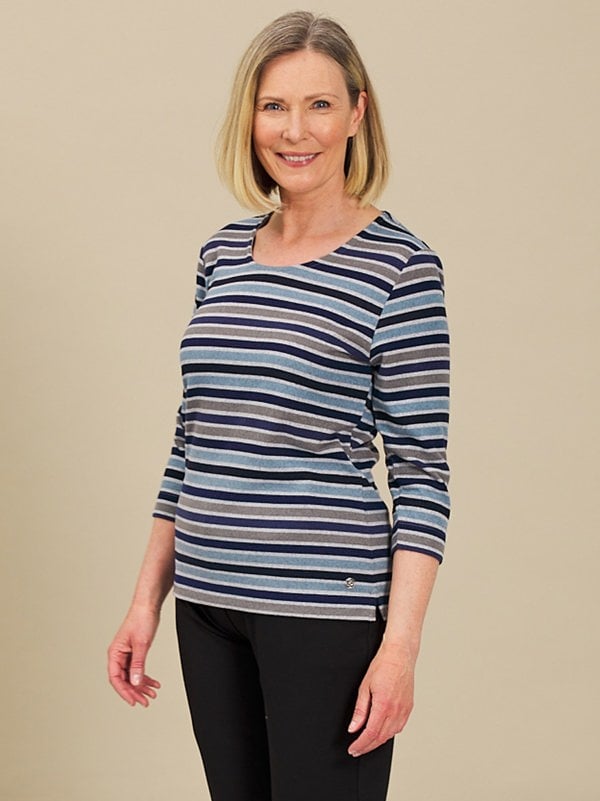 PennyPlain Striped Top - Navy