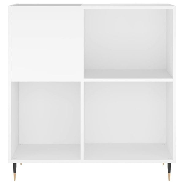 Berkfield Record Cabinet White 84.5x38x89 cm Engineered Wood