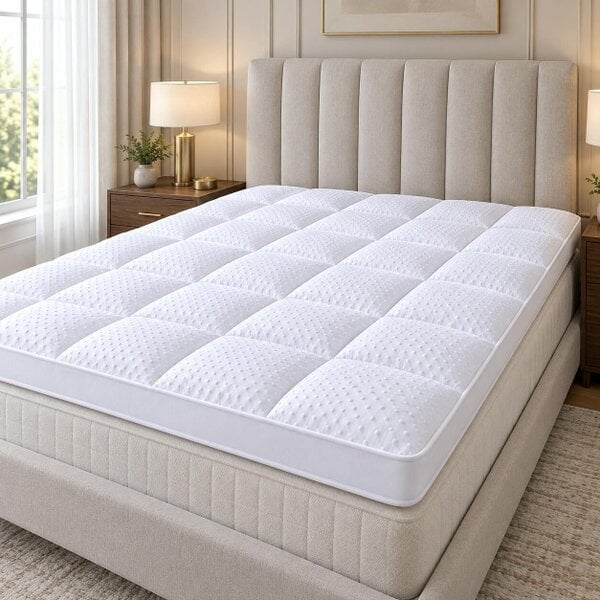 Night Zone 5cm Microfibre 3D Bubble Mattress Topper – Hotel Quality Comfort