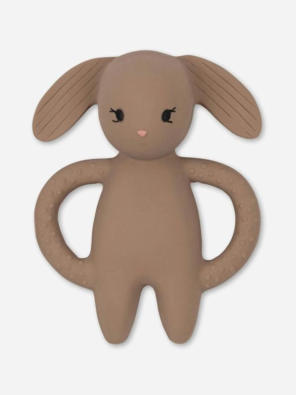 Konges Slojd Konges Sløjd Baby Rabbit Teeth Soother in Brown (11.3cm)