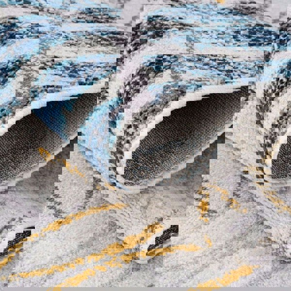 Living Room Rug Floral Design in Multicolour