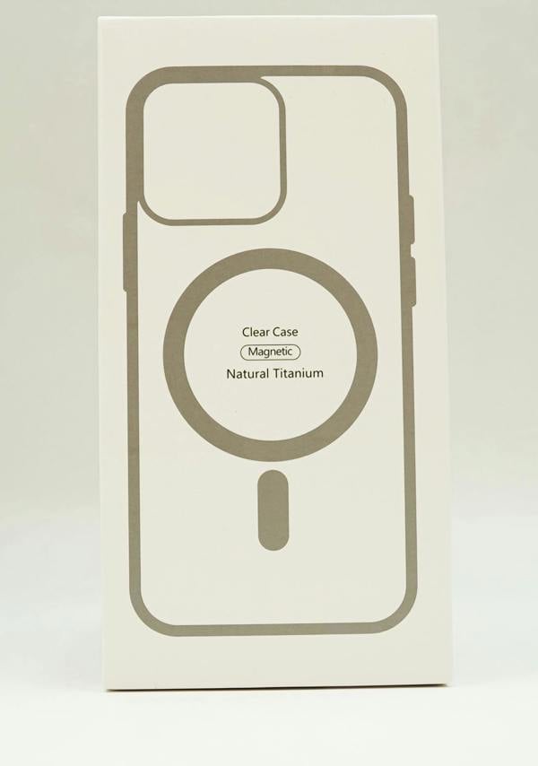 Dyzi Magnetic Clear Case For iPhone 16 Pro Max Natural Titanium