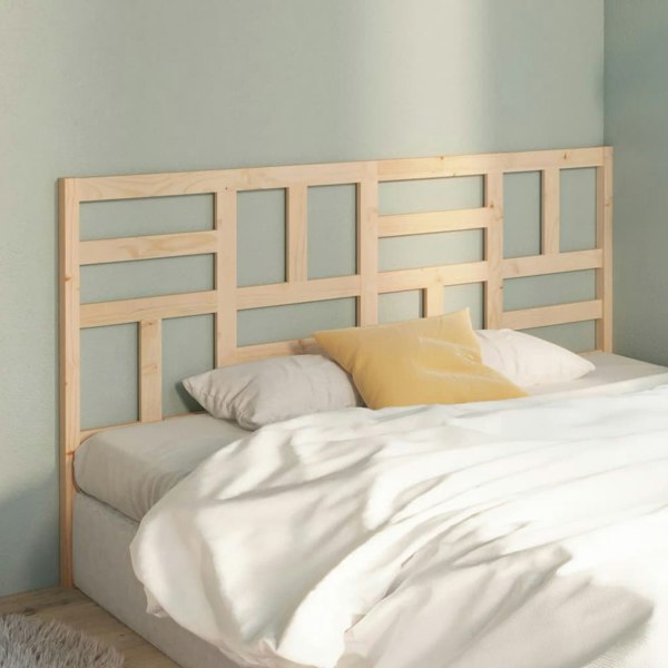 Berkfield Bed Headboard 206x4x104 cm Solid Wood Pine