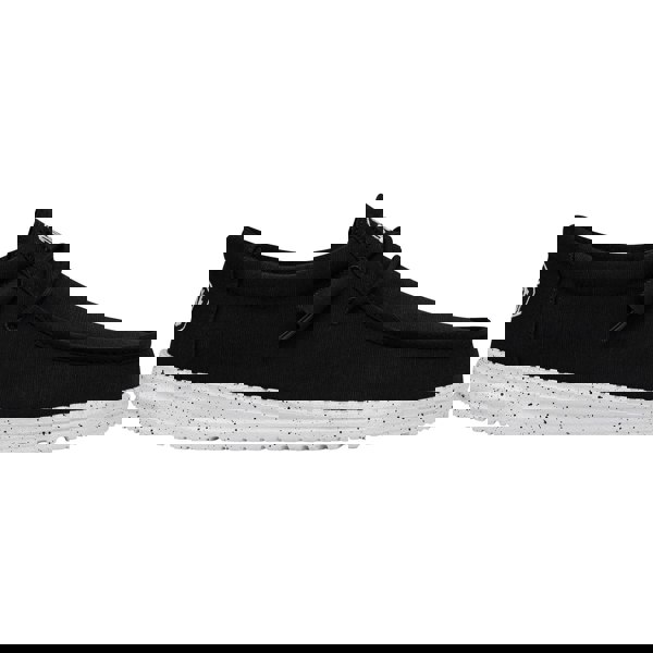 HEYDUDE Wally Slub Canvas Shoe Unisex - Black