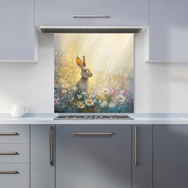 Warren Reed Rabbit in Meadow Glass Kitchen Splashback - 00011