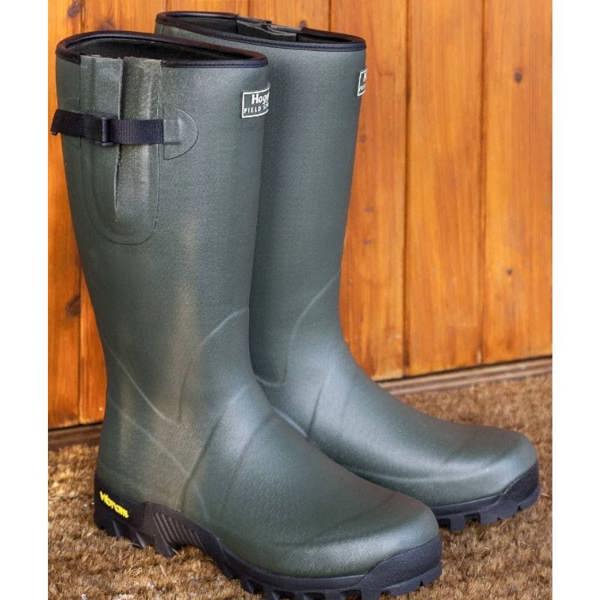 Hoggs of Fife Field Sport 365 wellington boots by backdoor ready for muddy dog walks farm chores or garden jobs