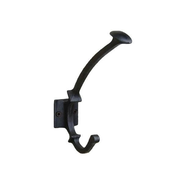 Antique Cast Iron Coat Hook Spoon Head 4 Hole 150mm - Pack of 5