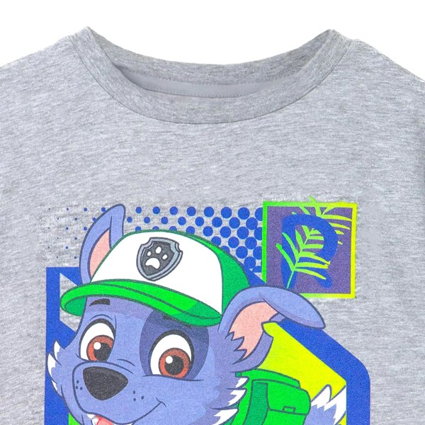 Paw Patrol Childrens/Kids Rocky Short-Sleeved T-Shirt - Grey Marl