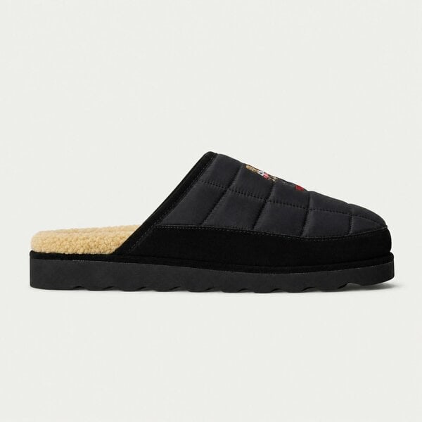 Polo Ralph Lauren READE SCF BR Holiday Bear Mules   in  Black