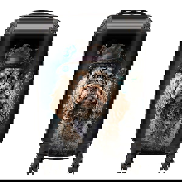Warren Reed Cockapoo Dog Splashart Suitcase
