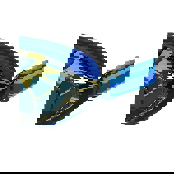 Sleek blue and black Speedo Vanquisher 3.0 mirrored junior swim goggles