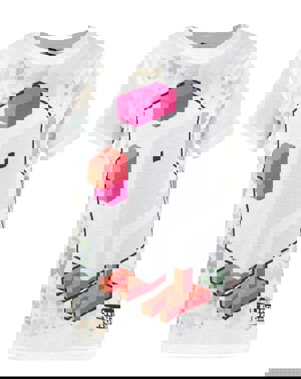 Crossy Road Girls White Sublimation Short Sleeved T-Shirt