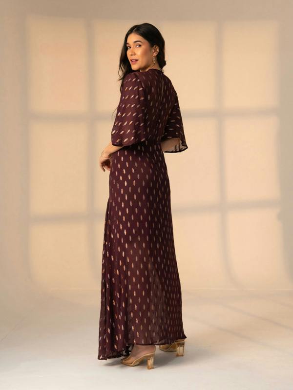 Rose & Nancy Talia Wine Dress
