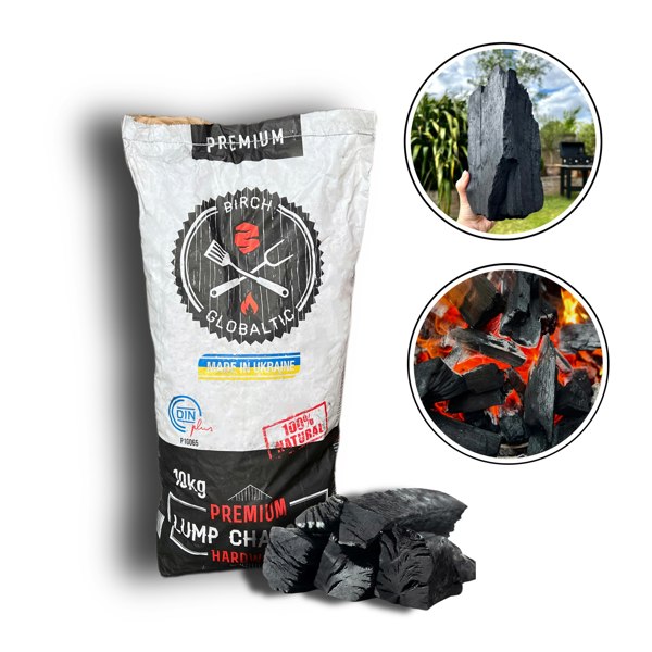 Globaltic Birch Lumpwood Charcoal 10 kg