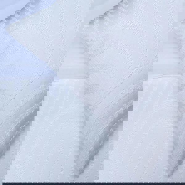 Smart Living Luxury Hotel Quality Reversible Tufted Arch Duvet Cover with Pillowcases - White