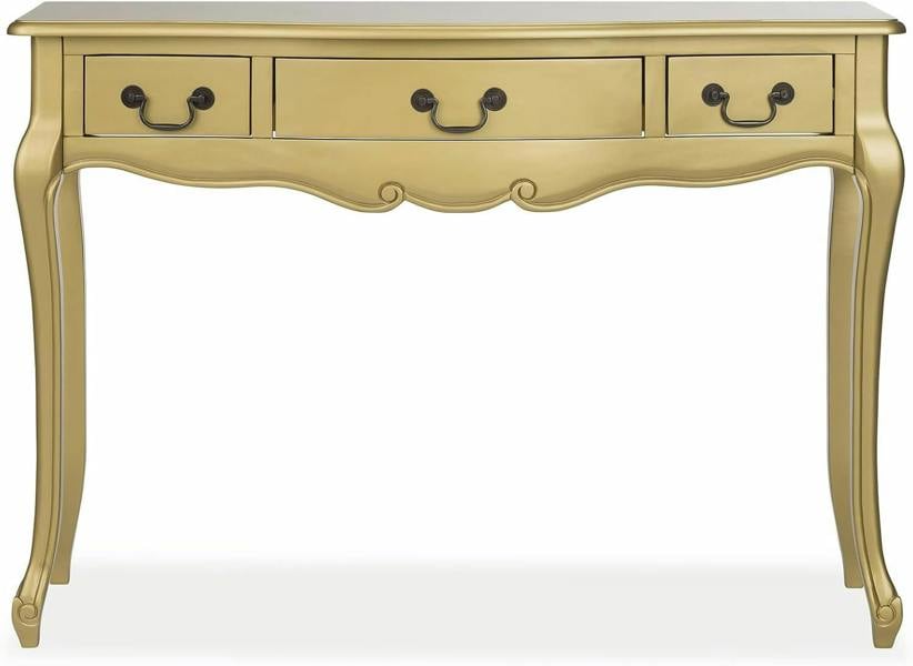 Statement Furniture Juliette Dressing Table Set with Trinket Mirror. French Table Mirror with Storage and Stool