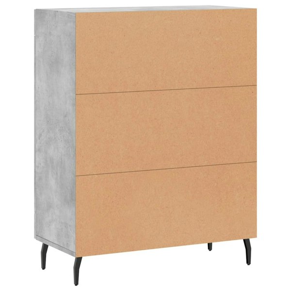 Berkfield Sideboard Concrete Grey 69.5x34x90 cm Engineered Wood