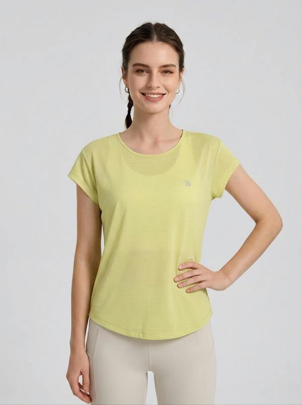 Anniou Women's Cooling Mesh T‑Shirt - Yellow