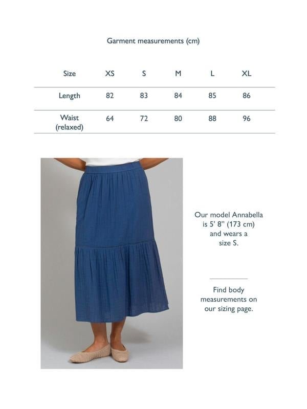 Kite Womens Organic Chickerell Muslin Skirt