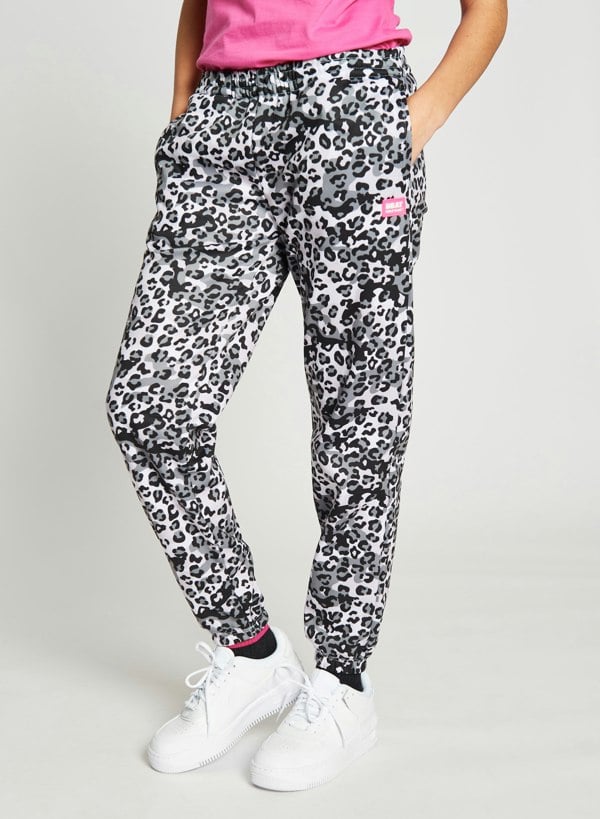 Beat Girlz Club Wild Girls Jogger - Black Leopard Print