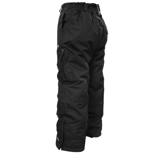 Trespass Kids Unisex Marvelous Ski Pants With Detachable Braces - Black