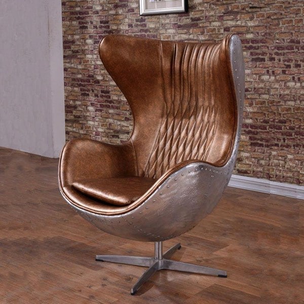 Fawkes Aviator Office Chair, Aluminium Shell-Rit Concept-Rit Concept