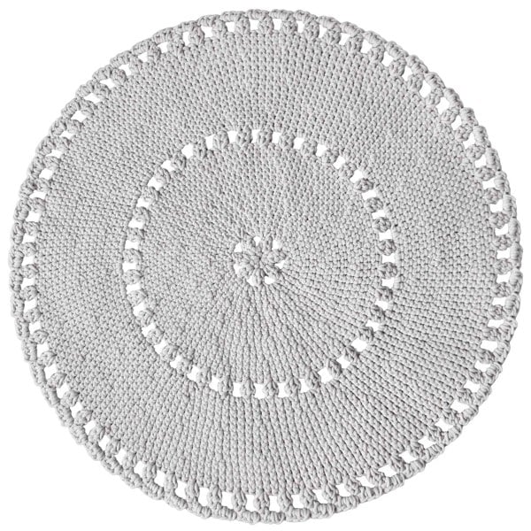 boho crochet round rug