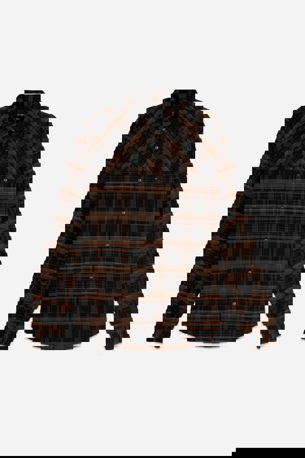 ENORSIA Mens Front Yoke LS Oxford Shirt