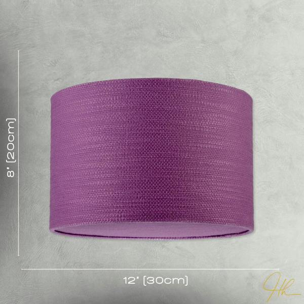 Modern Purple Wine Textured Linen Pendant Light Shade with Diffuser Image 7