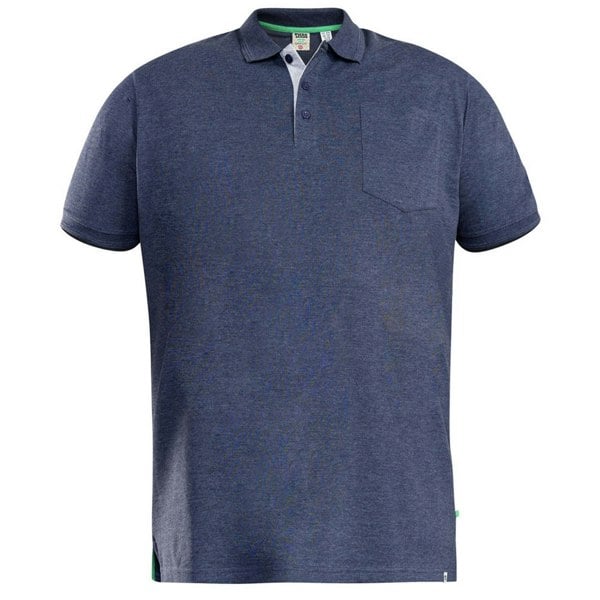 Duke Mens D555 Grant Pique Kingsize Polo Shirt - Denim