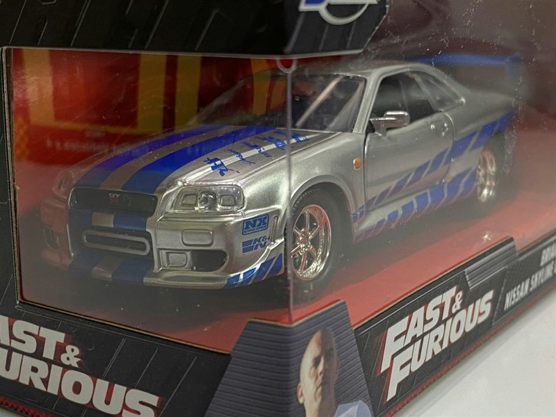 fast and furious brians nissan skyline gt r r34 scale 1:32 jada 97184