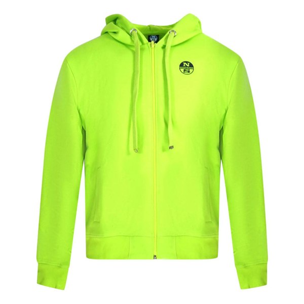 North Sails Logo Zip Hoodie - Green